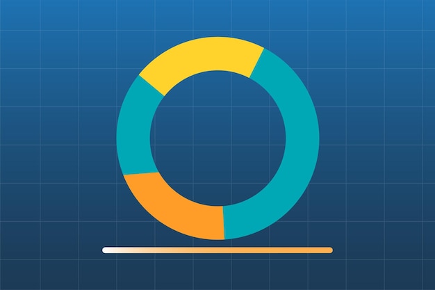 Statistiek grafiek concept gekleurde platte vector illustratie geïsoleerd