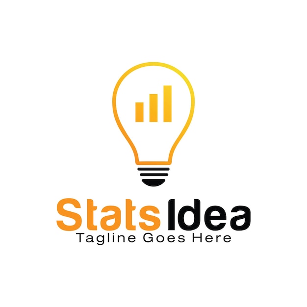 Stats Idea logo design template