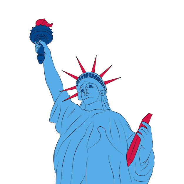 Statue of liberty vector illustration