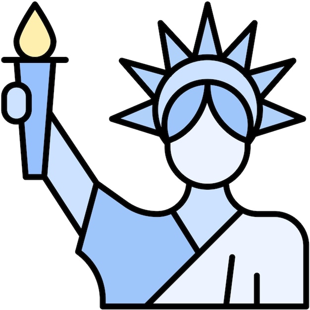 Statue of Liberty Vector Illustratie Stijl