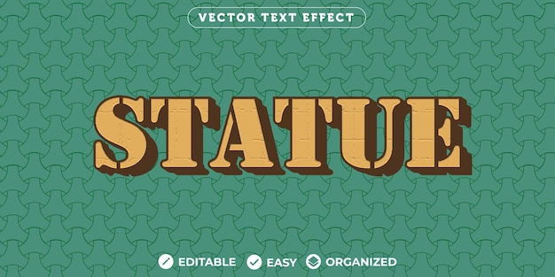 Statue Text EffectFully Editable Font Text Effect