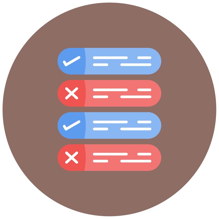 Vector status flat illustration