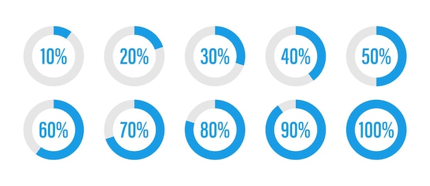 Status loadingz indicator set Process vector infographic element Process