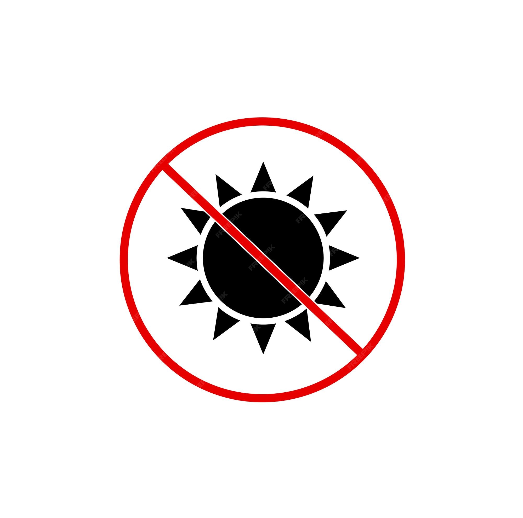 Premium Vector Stay Away From Sunlight Symbol premium-vector-stay-away-from-sunlight-symbol