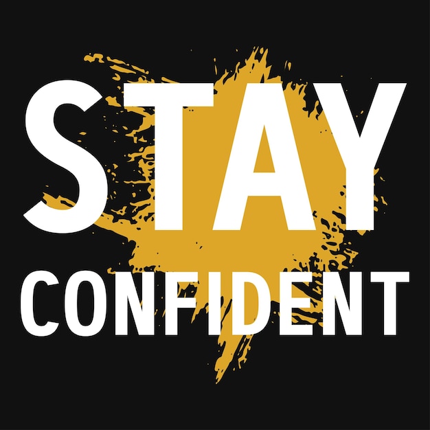 Stay confidential typographic tshirt design