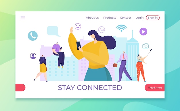 Stay connected at internet media