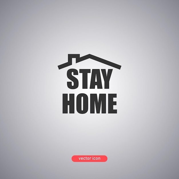 Stay_home_icon vektor illustration