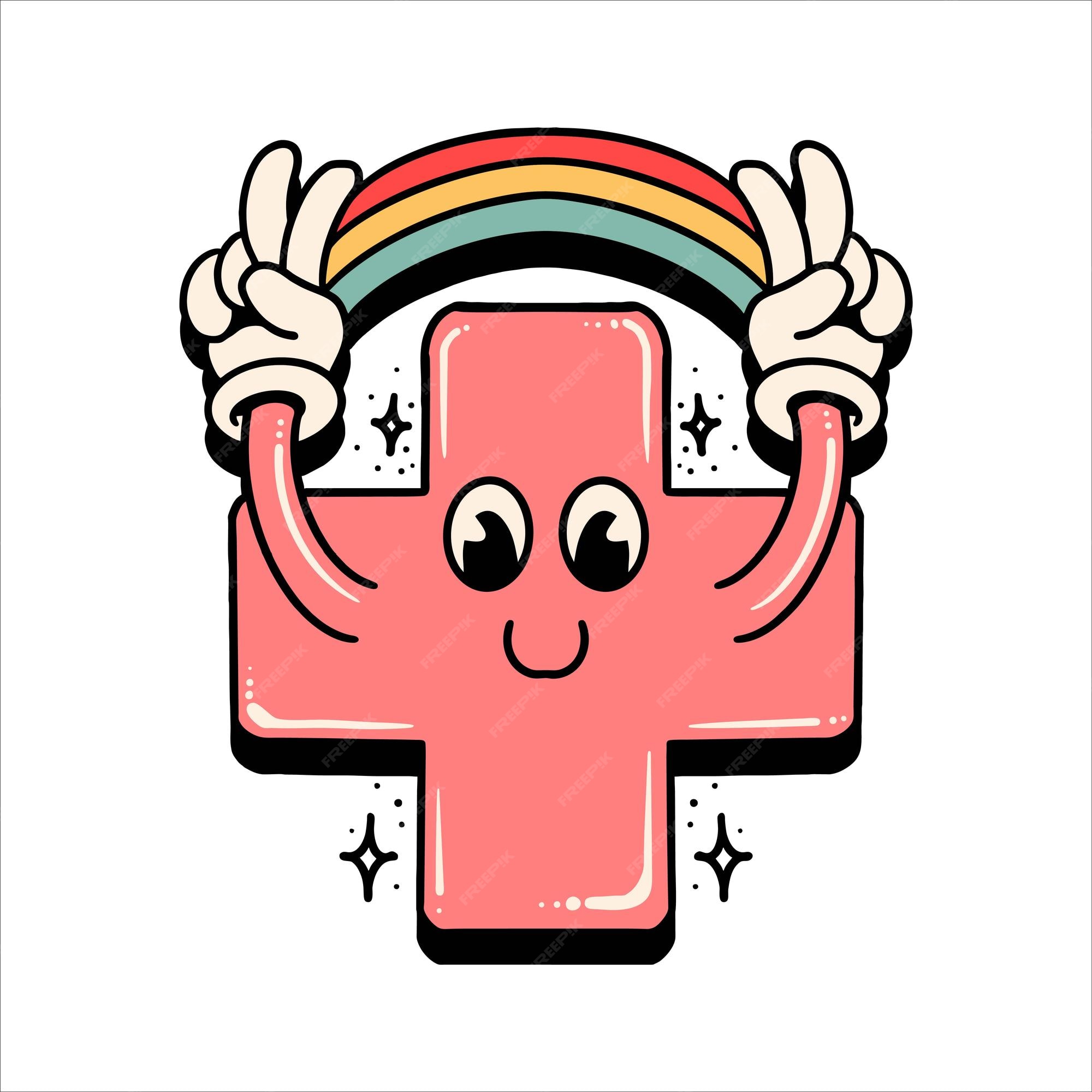 Premium Vector | Stay positive cartoon vector design Premium Vector | Stay positive cartoon vector design