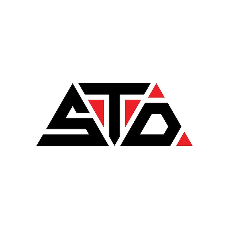Vector std 三角形字母標誌設計 std三角形標誌設計 單體 std 三邊形向量標誌模板 std 三方形標誌 簡單 優雅和豪華 std 標誌