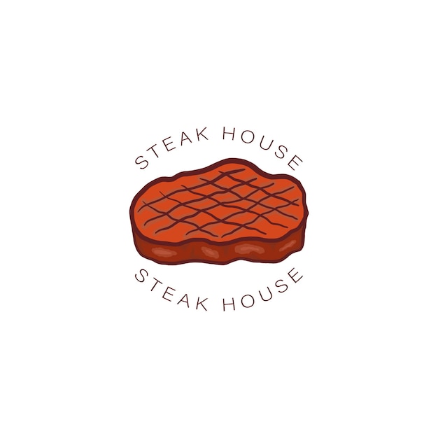 steak house logo eenvoudig ontwerp