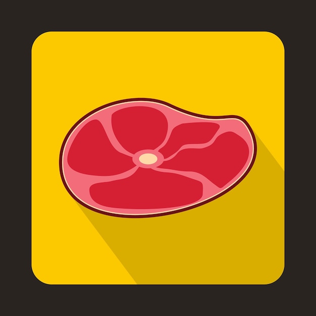 Steak Icon in flat style for any design