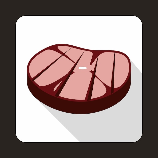 Steak Icon in flat style for any design