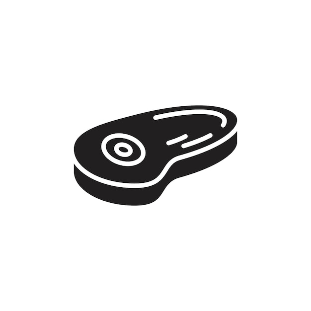 Steak icoon Line Art Logo set