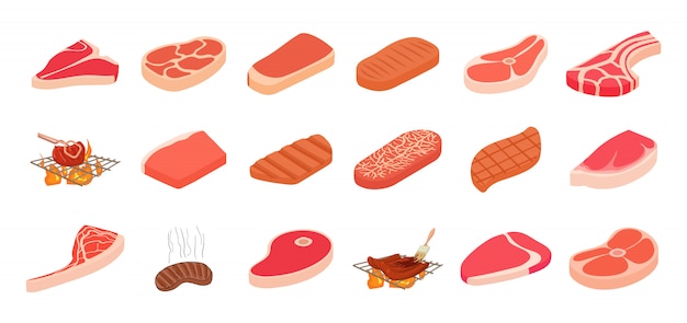 Steak pictogramserie