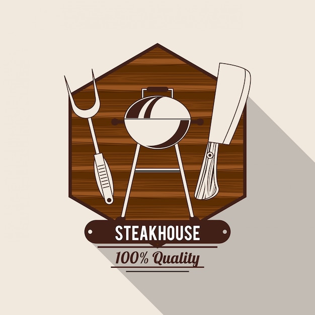 Steakhouse bbq-poster