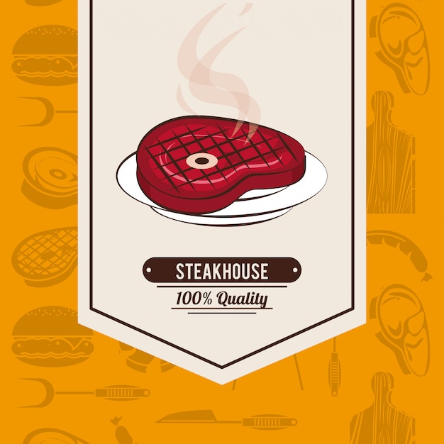 Steakhouse bbq-poster
