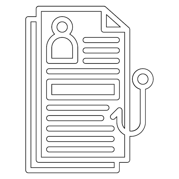 Vector stealing documents vector icon illustration of cyber security iconset