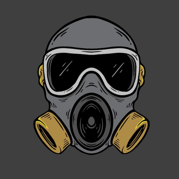 Vector steam mask art