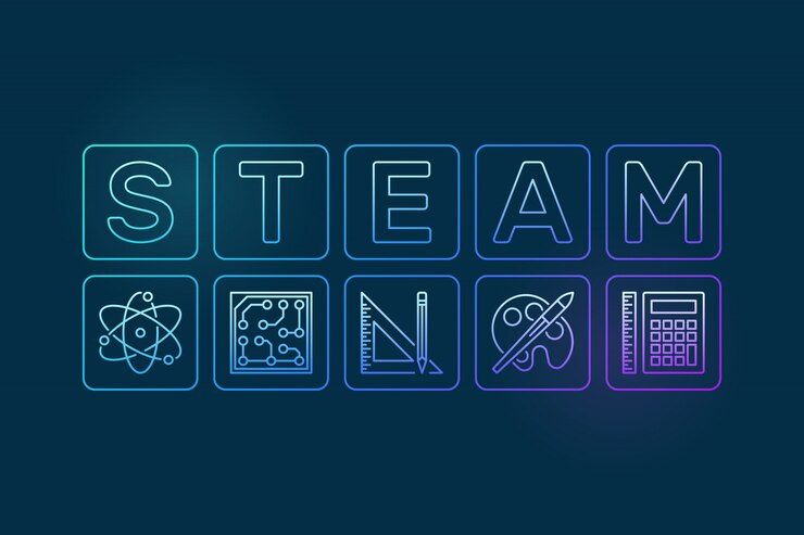 Vector steam outline illustration