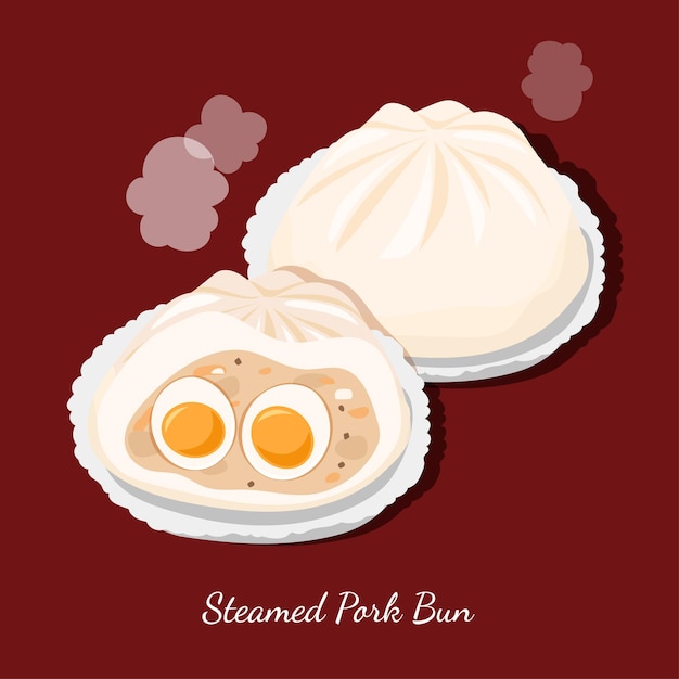 Steamed pork bun