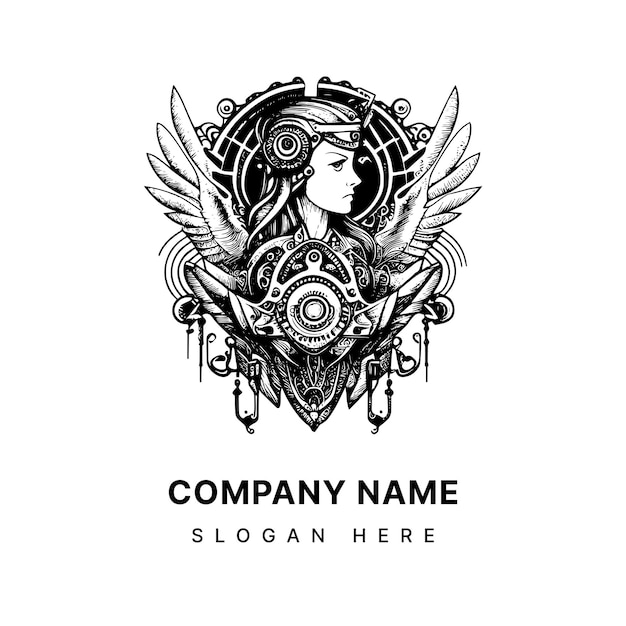 Steampunk Ingenue logo embodies the spirit of adventure and ingenuity