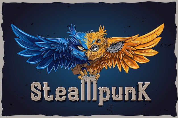 Steampunk strong decorative font