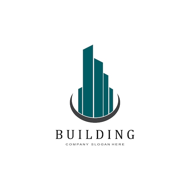 Stedelijk gebouw constructie logo pictogram symbool huis appartement uitzicht op de stad