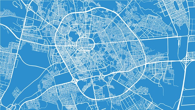 Stedelijke vector stadsplattegrond van medina saoedi-arabië midden-oosten