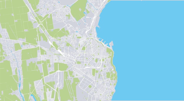 Stedelijke vector stadsplattegrond van odessa, oekraïne, europa
