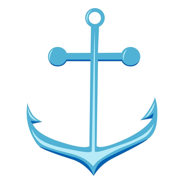 Premium Vector  Steel anchor for boat vector isolated illustration