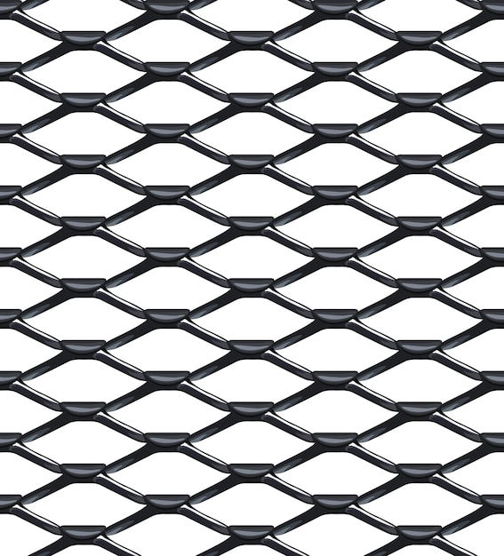 Vector steel mesh seamless vector pattern, vector background