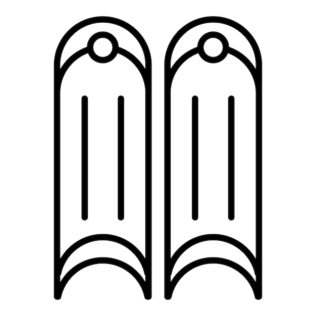 Vettore stile dell'icona dello stelo d'acciaio