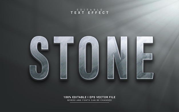 Steen 3d-stijl teksteffect