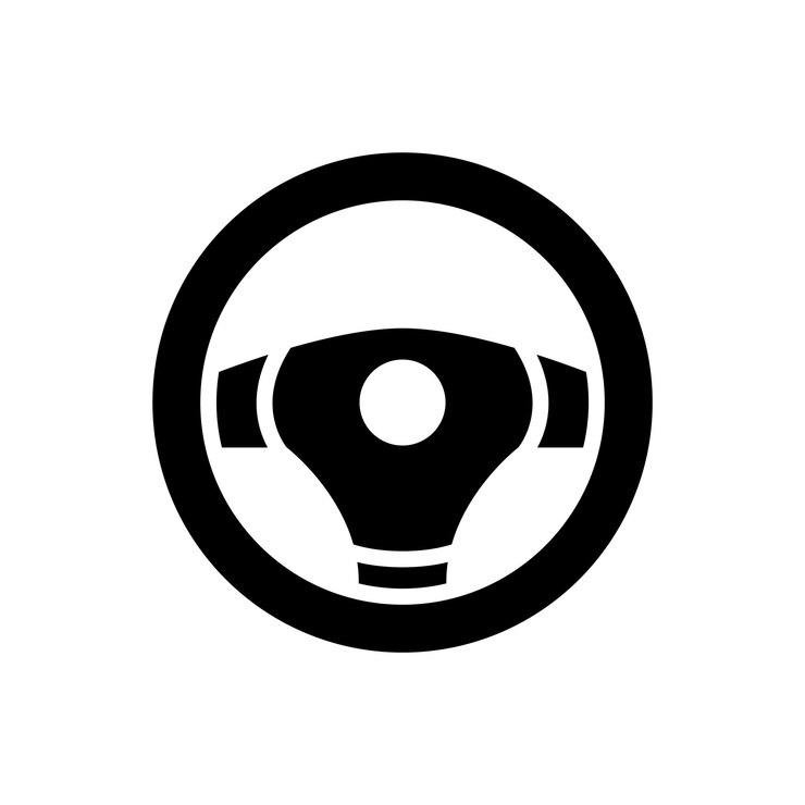 Vector 스티어링  아이콘 디자인 터 템플릿