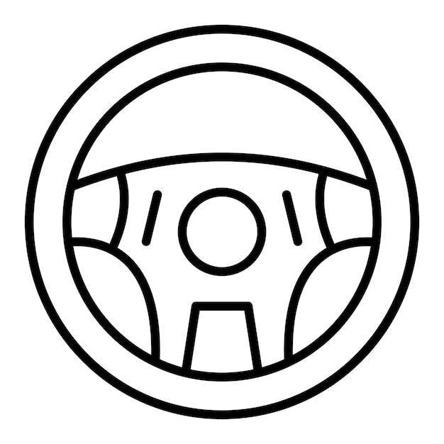 Steering Wheel Icon Style