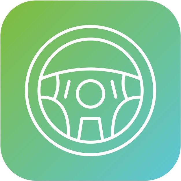 Steering Wheel Icon Style