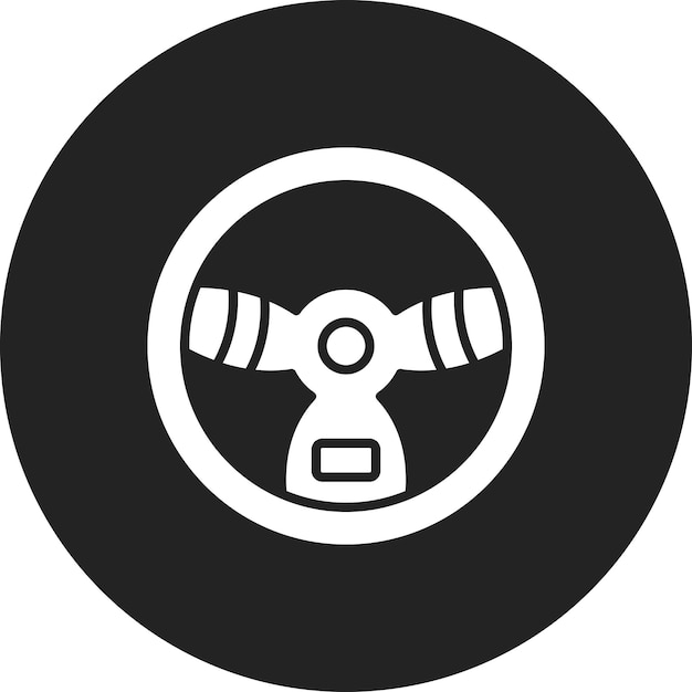 Steering wheel icon vector image can be used for taxi service