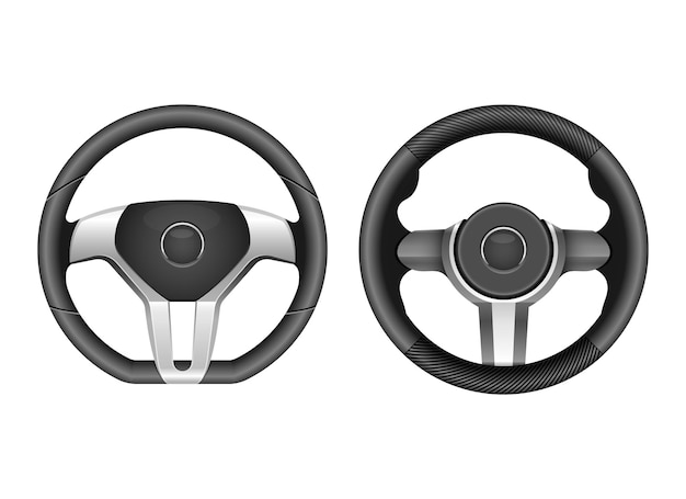 Steering wheel vector design illustration isolated on white background