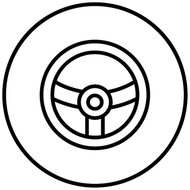 Steering Wheel Vector Illustration