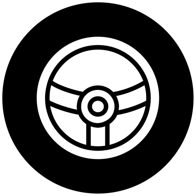 Steering Wheel Vector Illustration