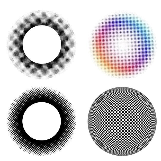 Stel ontwerp element cirkel geïsoleerde vet vector kleuren gouden ring van Abstracte gloed golvende strepen van vele glinsterende draaikolk gemaakt met behulp van Blend Tool Vector illustratie EPS10 voor uw presentatie