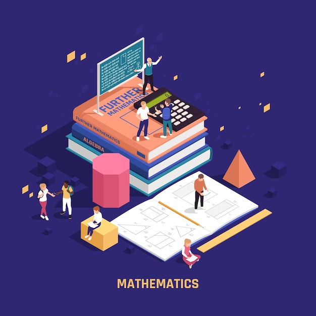 Stem education isometric poster