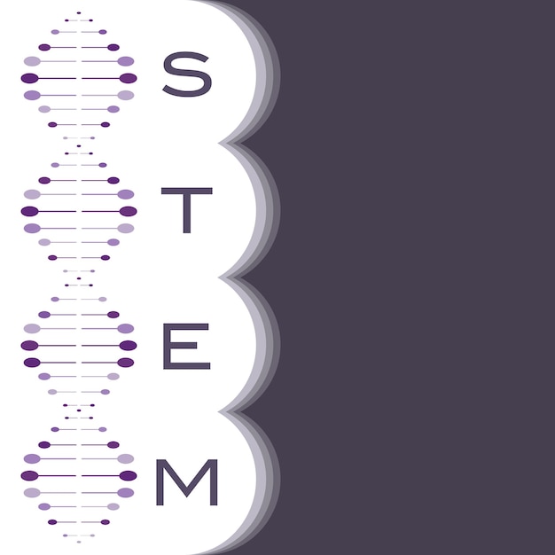 STEM 科学技術工学と数学ベクトル イラスト背景グラフィック