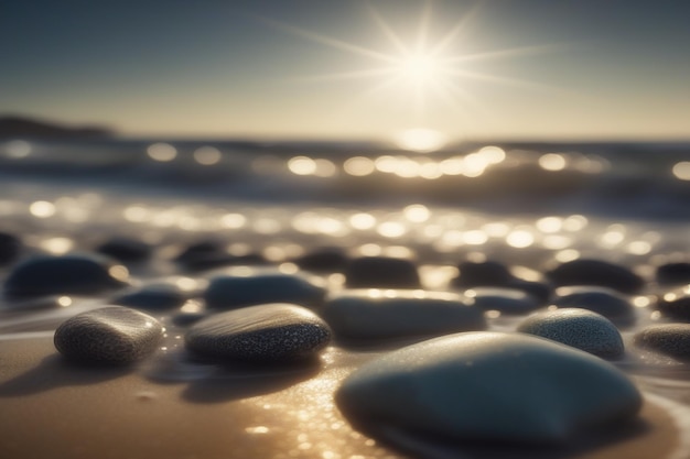 Vector stenen op het strand