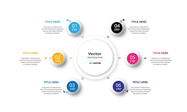 Vector step business infographic