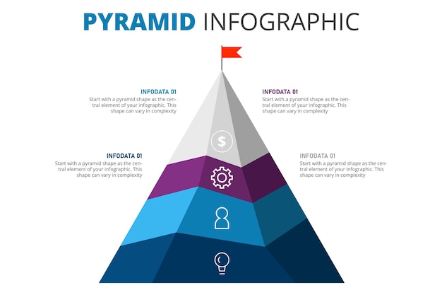 step goal mountain infographic staircase business to success vector illustration in flat style mod