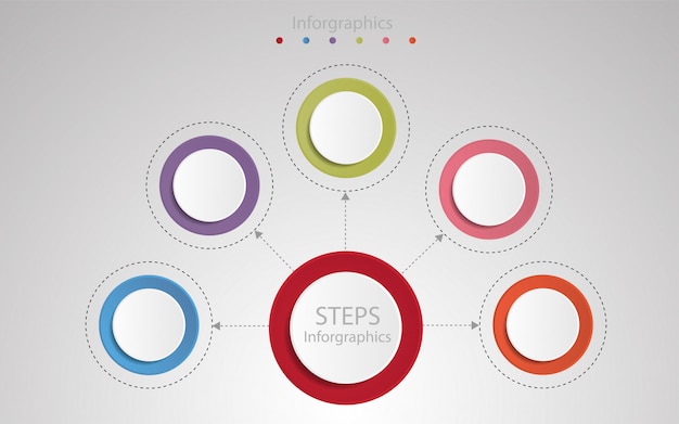 Vector step infographic template