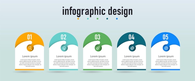 Step infographic workflow chart number infographic process step chart with line icons Information concept Illustration of step information chart and infographic