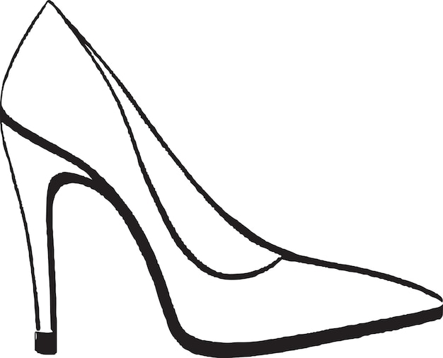 Vector step in style a logo for highheeled women039s shoes