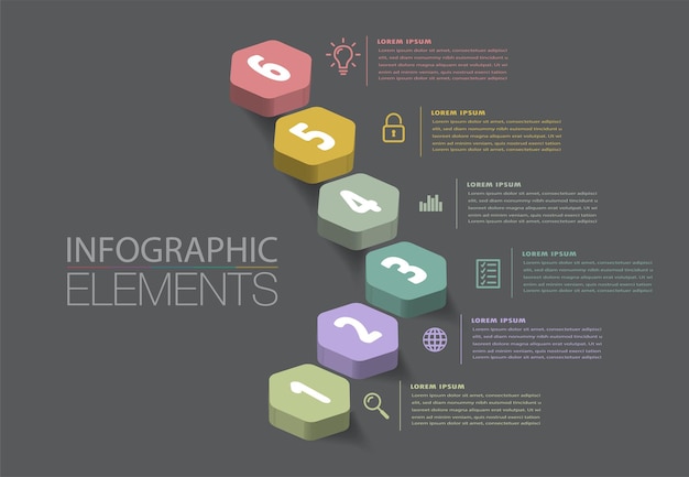 Step up of business successful concept stair infographic vector